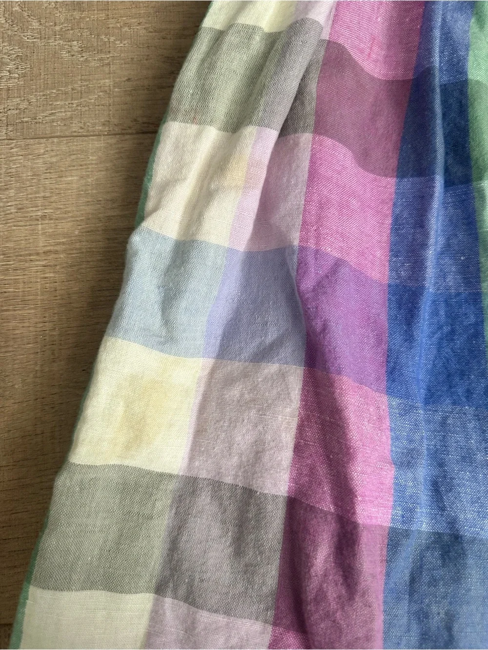 GAP Pastel Multicolor Plaid Sundress - Pink, Blue, Green, Purple, Cream